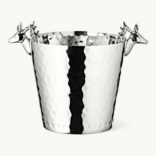 Weinkühler mit Hirschkopfgriffen, Höhe 28 cm