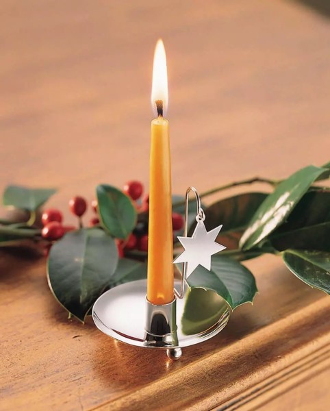 Tischkerzenhalter Stern 925 Sterling-Silber