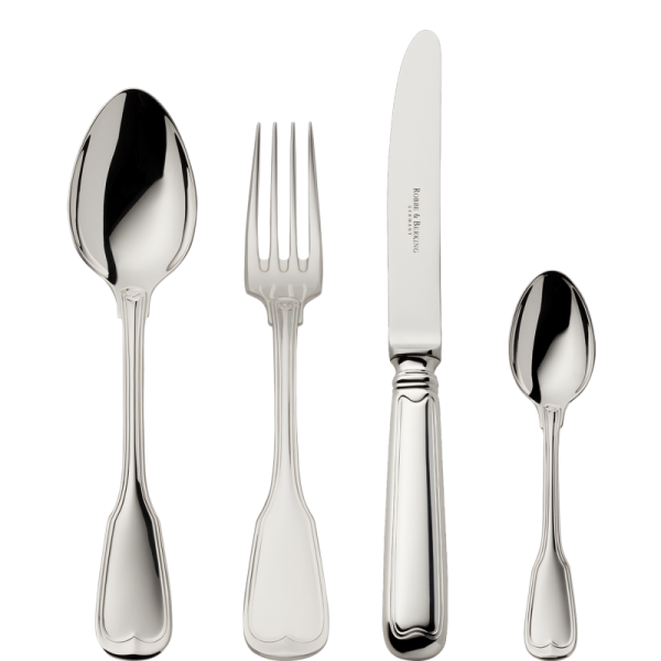 4-tlg. Kinderbesteck Alt-Faden, Sterling-Silber