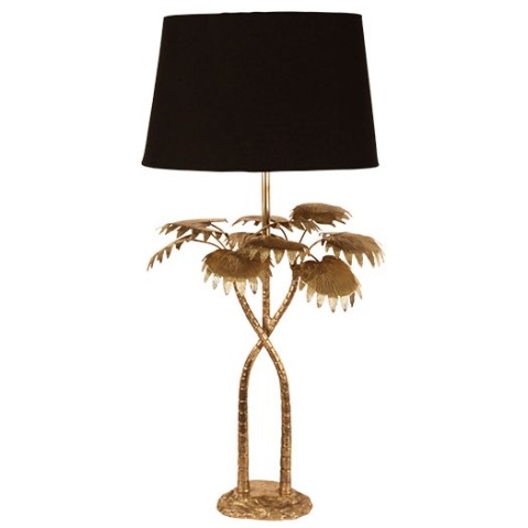 Stehlampe "Palmtree" Messing, Höhe 63 cm