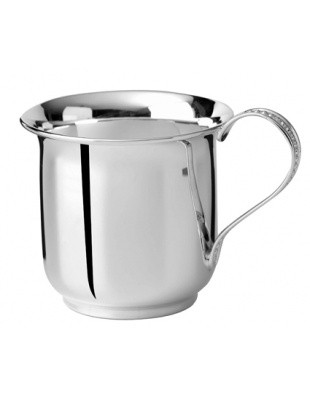Geschwungener Kinderbecher mit Henkel, Sterling-Silber, Höhe 6cm