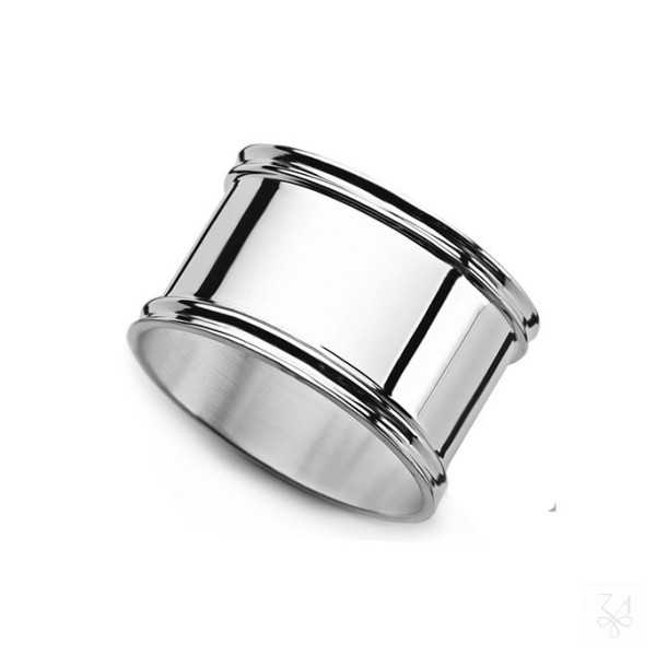 Serviettenring Rund Schwedisch Faden in 925 Sterling-Silber