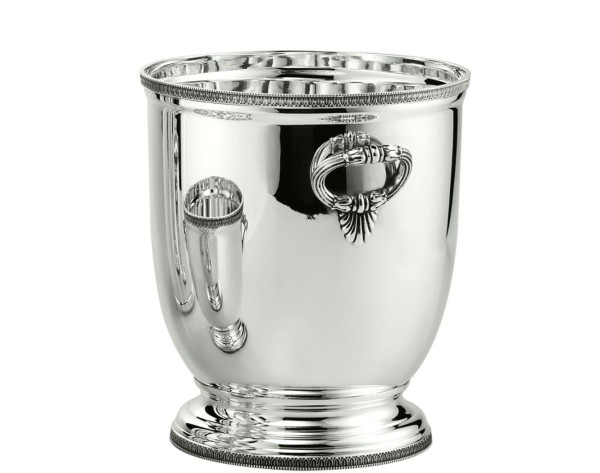 Champagner-Kühler Empire mit 2 Henkeln in Sterling-Silber Höhe 23 cm