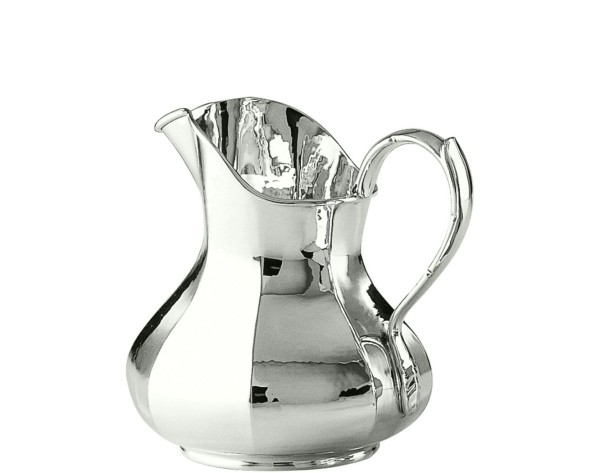 Silberner octogonaler Wasserkrug in Sterling-Silber, Höhe 20 cm, 1,8L