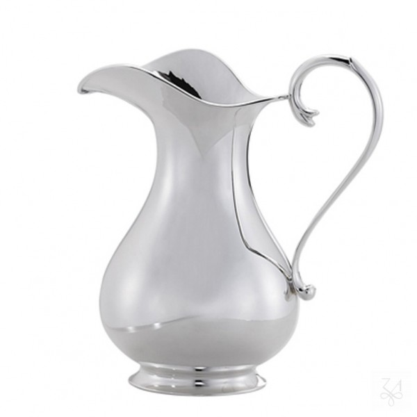 Silberkrug mit Henkel in Sterling-Silber, Höhe 30 cm