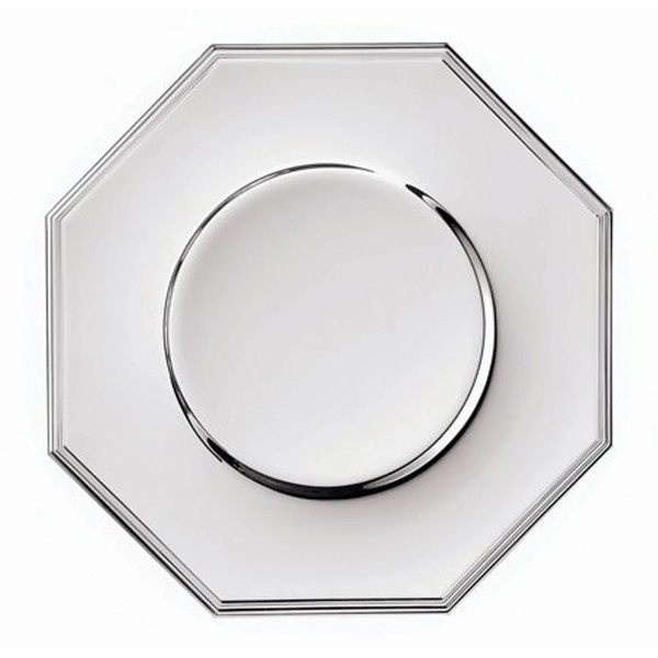 Platzteller Spaten in versilbert, Durchmesser 30 cm