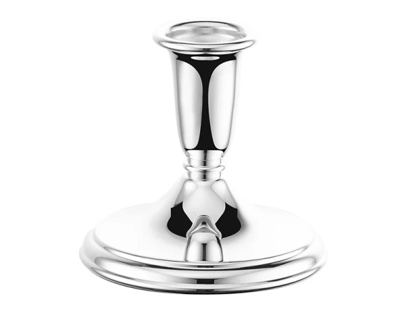 Silberleuchter Ambassador versilbert, Höhe 9 cm